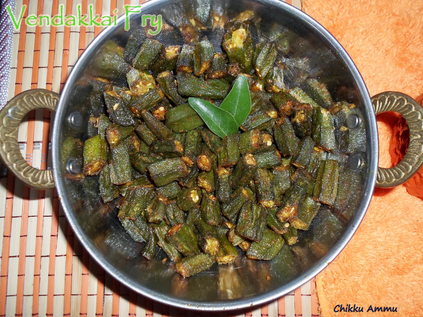 Chikkus Kitchen Vendakkai Roast Recipe / Okra Roast Recipe / Lady's