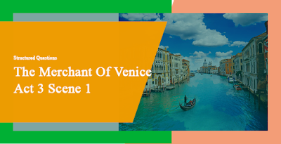 Questions and Answers from The Merchant Of Venice ACT 3 SCENE 1