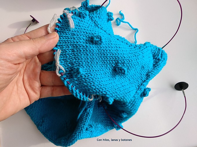 Con hilos, lanas y botones: DIY Jersey palomitero (jersey en punto popcorn o bodoque - patrón gratis)