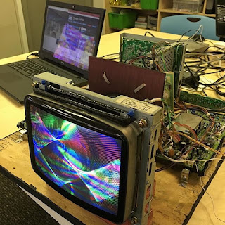 Image of a color Paik-Abe Wobulator under development