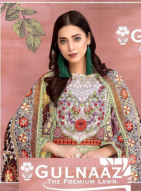 Gulnaaz vol 1 the Premium lawn Pakistani dress material catalog