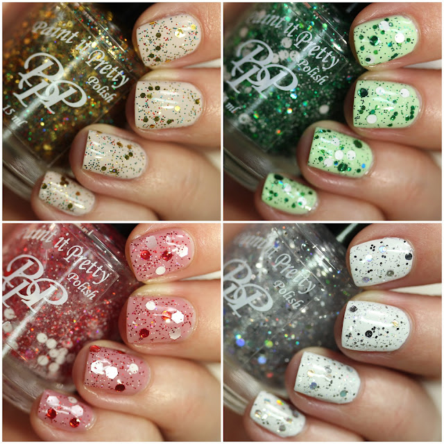 Paint It Pretty Polish Vintage Christmas Toppers Collection