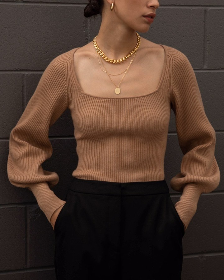 25 Chic Square-Neck Sweaters To Buy for Fall 2020