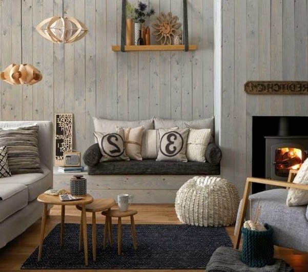 Interior design designer living room with nest tables