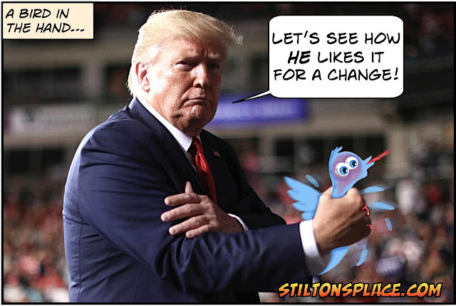 stilton’s place, stilton, political, humor, conservative, cartoons, jokes, hope n’ change, trump, executive order, twitter, google, facebook, free speech