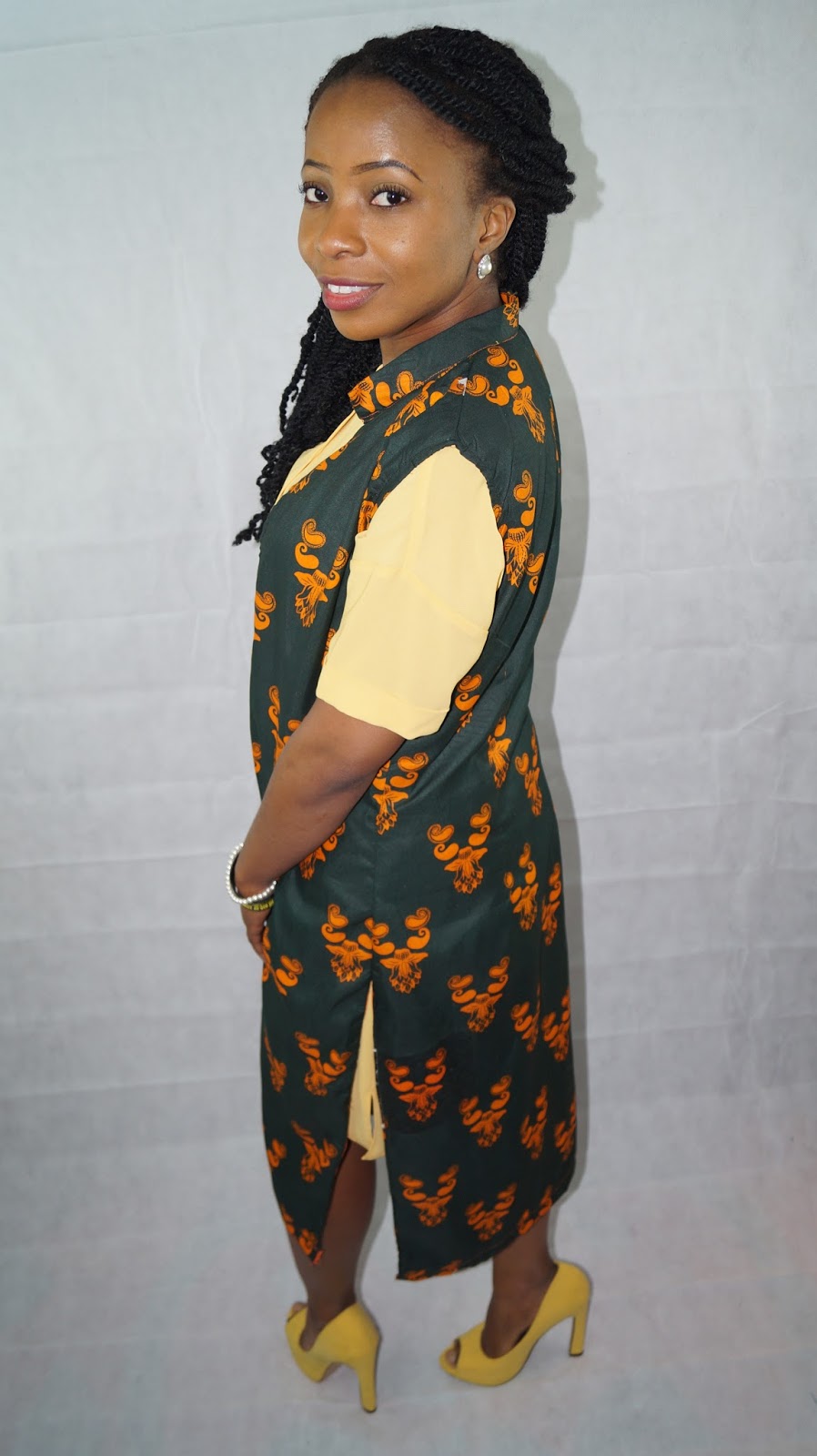 Sleeveless Ankara Jacket Adventure Meets Designer