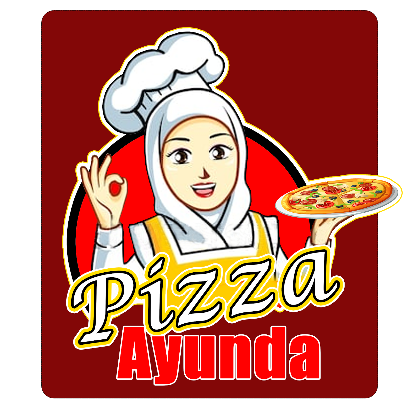 Desain Logo Pizza Ayunda - Desain Online Murah Berkualitas - Percetakan