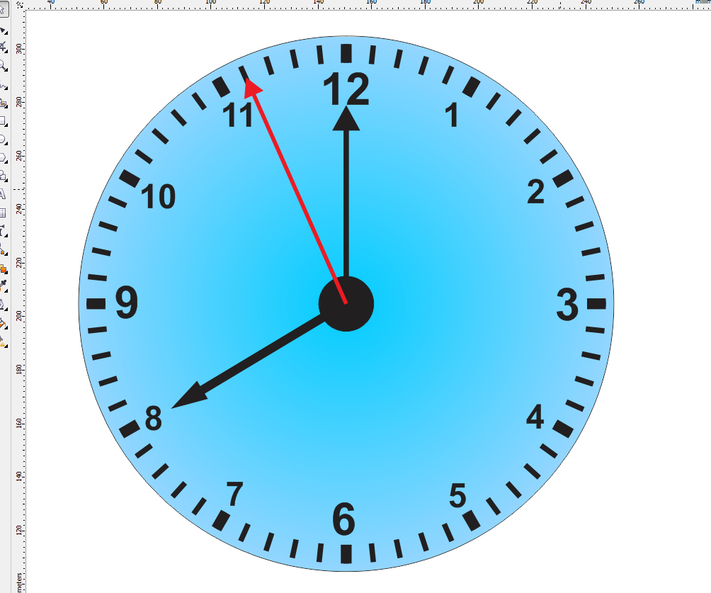 Cara membuat detik Jam dengan simple dan mudah menggunakan coreldraw