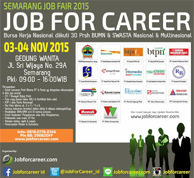 Semarang Job Fair “JOB FOR CAREER” – November 2015