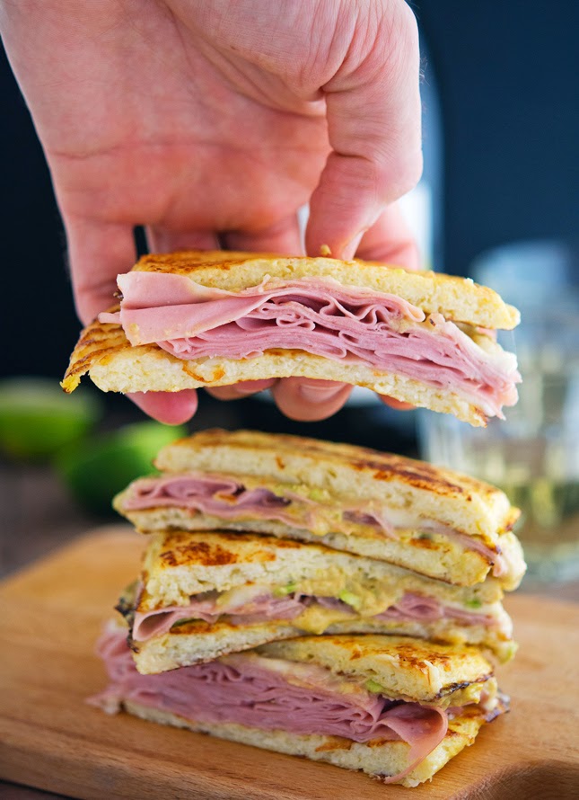 The Iron You Cauliflower Crust Mortadella and Cheese Panini