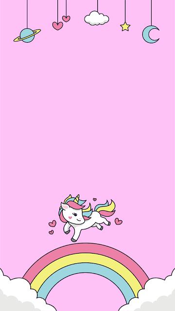 cute unicorn background wallpaper for girls