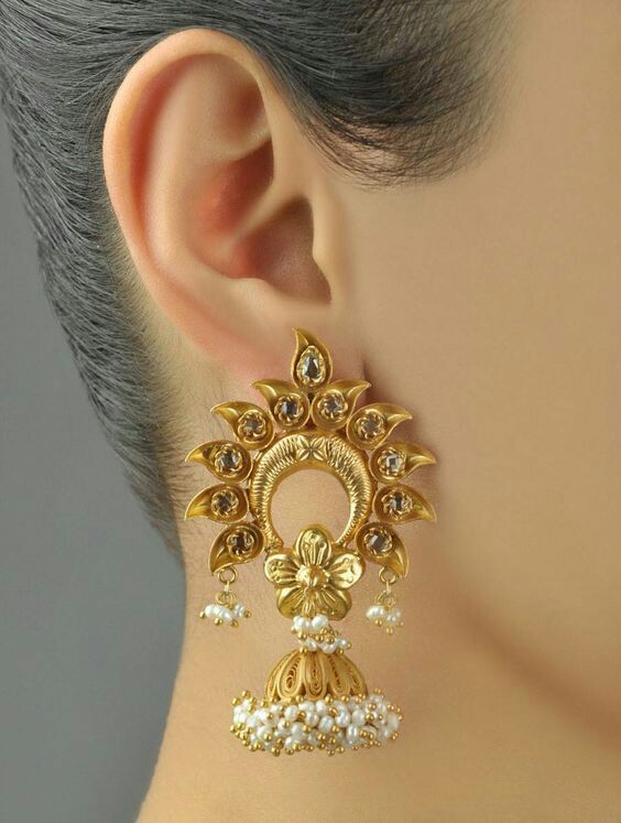 Elegant gold earring designs