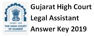 Gujarat High Court (GHC) Legal Assistant Answer Key 08/12/2019 and Question Paper Download