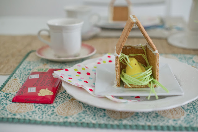 Easter candy themed tablescape