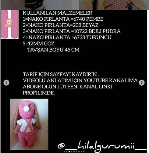 poncik tavsan tarifi