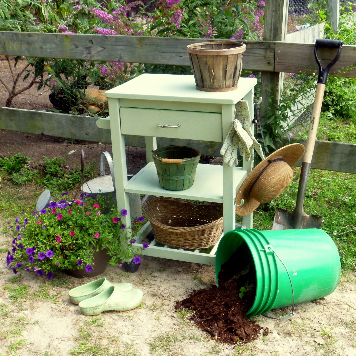 DIY Utility Cart Makeover Fresh Eggs Daily® with Lisa Steele