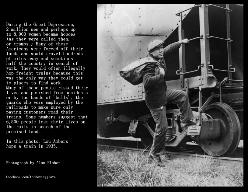 The Boxing Glove Lou Ambers Riding the Rails During the Great Depression