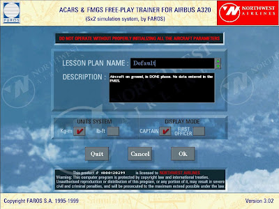 Flight is: A320 ACARS & FMGS Trainer