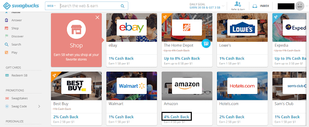 الربح من swagbucks و الكاش باك