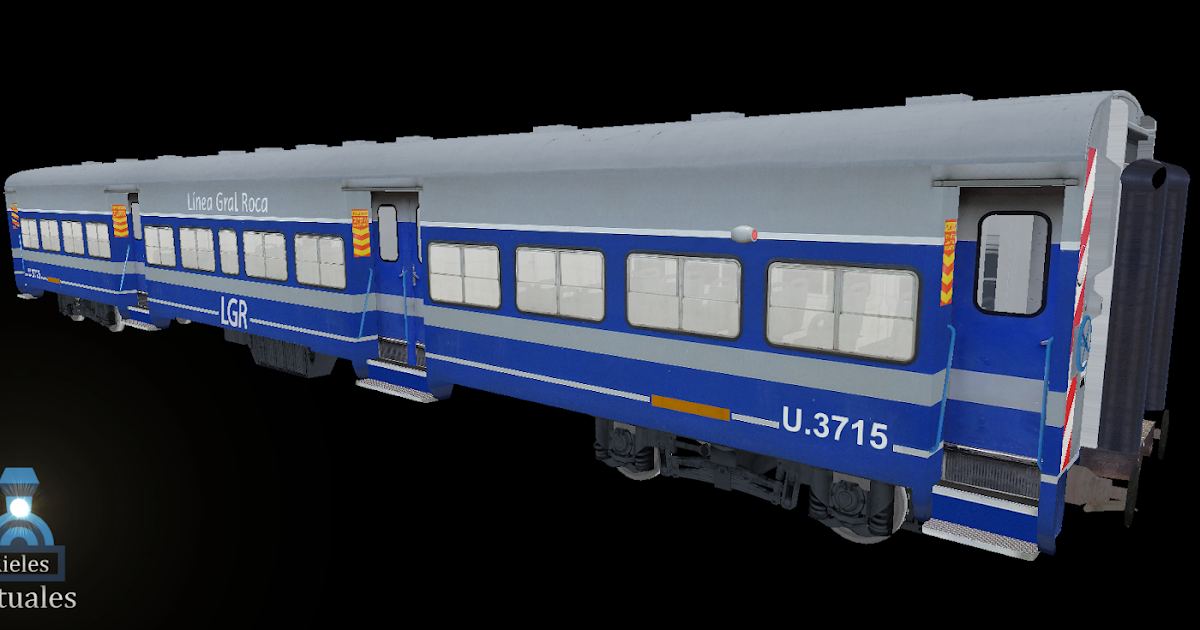 Rieles Virtuales: Pack coches Materfer clase unica UGOFE Linea General Roca