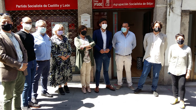 El PSOE inicia en Béjar y Candelario una gira por la provincia para debatir los proyectos susceptibles de recibir fondos europeos - 29 de mayo de 2021