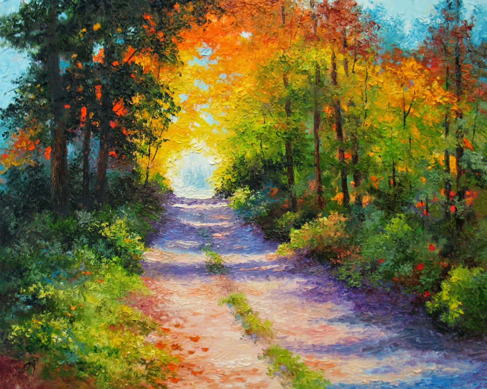 Nel's Everyday Painting: Tunnel of Light - SOLD
