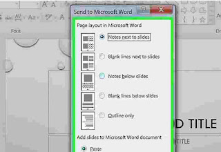 Cara Convert Power Point to Word