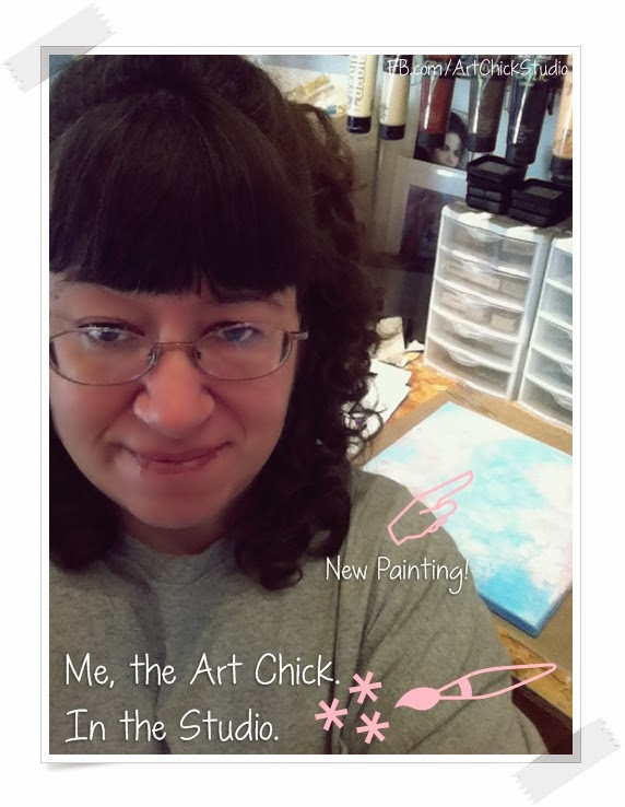 Tina Grimes Art Chick in the Studio