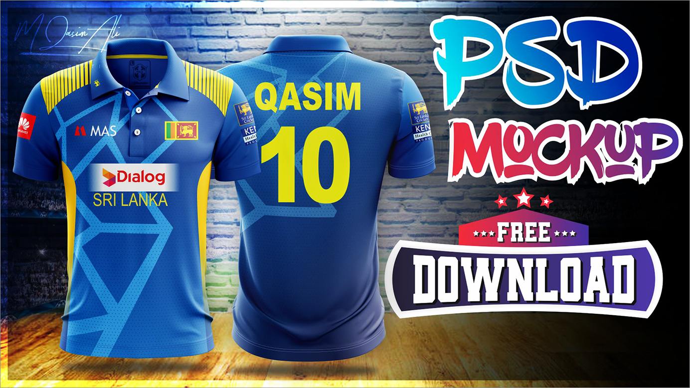 Sri Lanka ODI 2019 Shirt Design Tutorial + Free Collar
