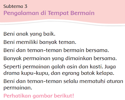 Subtema 3 Pengalamanku di Tempat Bermain Kelas 2 tema 5 www.simplenews.me