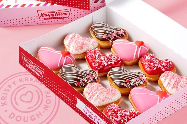 Krispy Kreme Launches Four New Heart Donuts for Valentine
