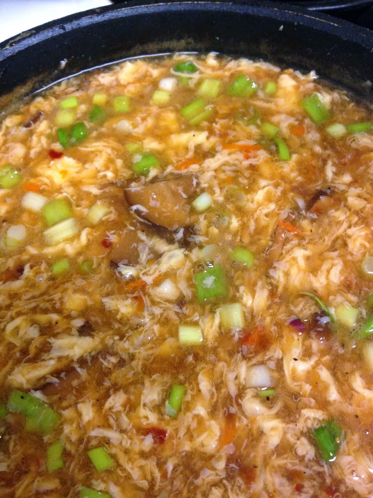 Mouth watering recipes from Azeema's Kitchen Hot and Sour Egg Drop Soup