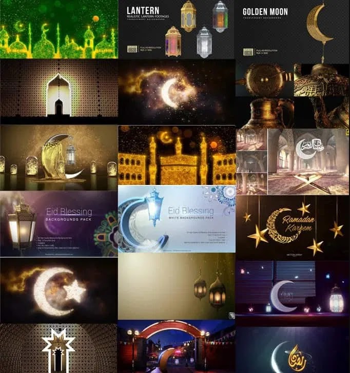 تجميعة خلفيات فيديو رمضانية كل عام وانتم بخير Ramadan Bundle Motion Background 2020