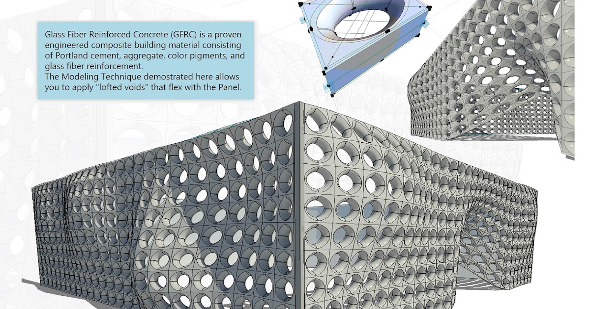 GFRC Panels Using Adaptive Components in Revit