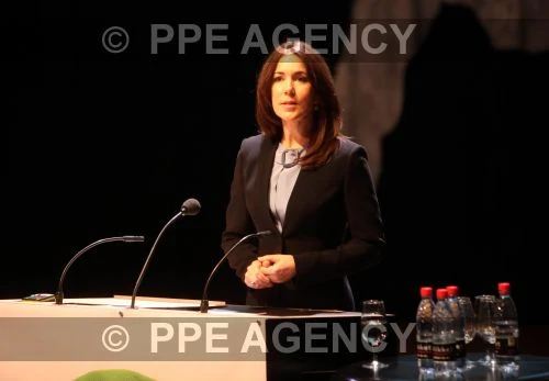Princess Mary of Denmark attended the language conference, organized by the Mary Foundation, at the Black Diamond Copenhagen