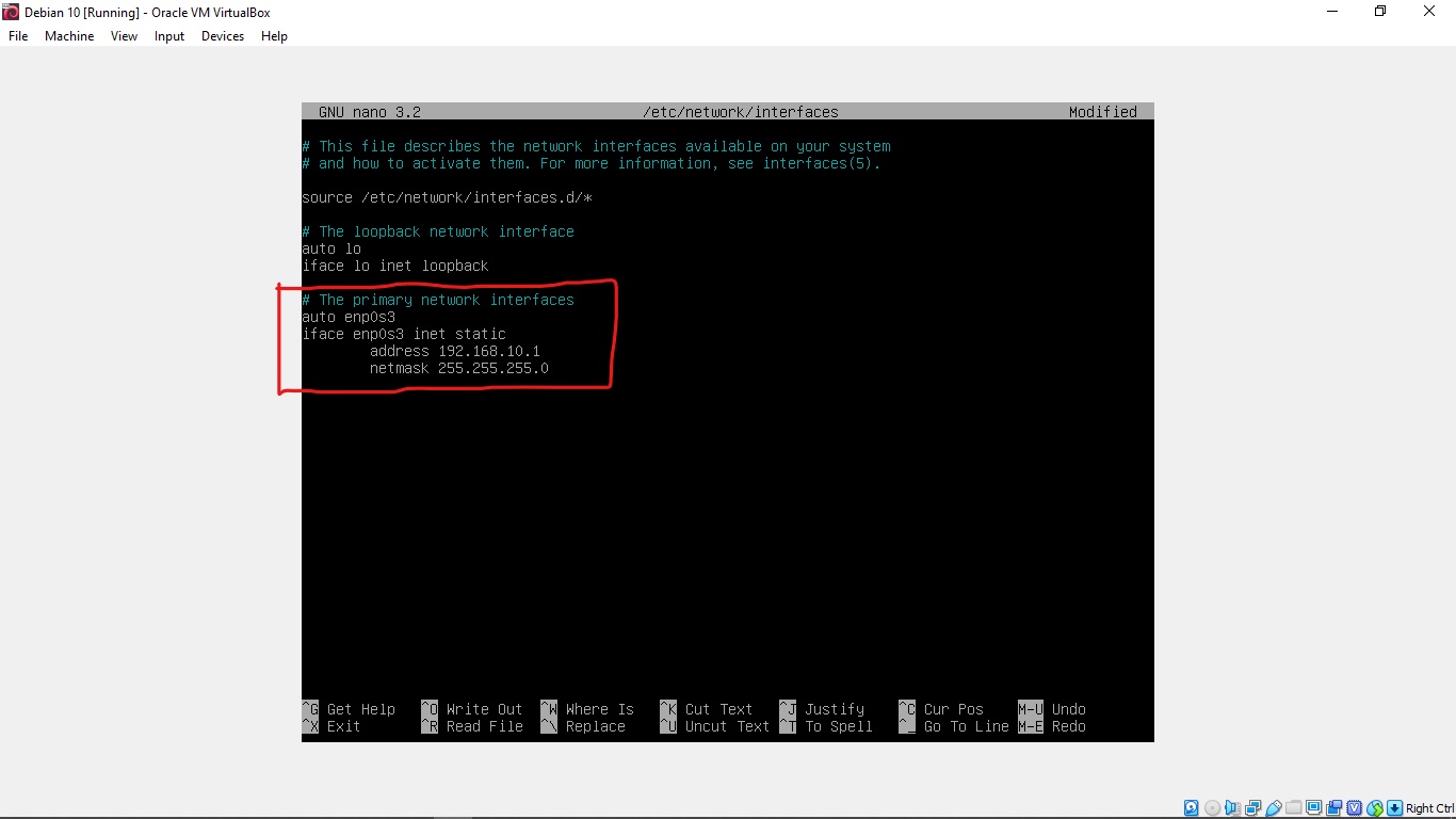 Konfigurasi IP Address di Debian 10 KOMPUTER DAN JARINGAN