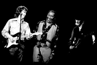 Eric Clapton, Muddy Waters and Johnny Winter