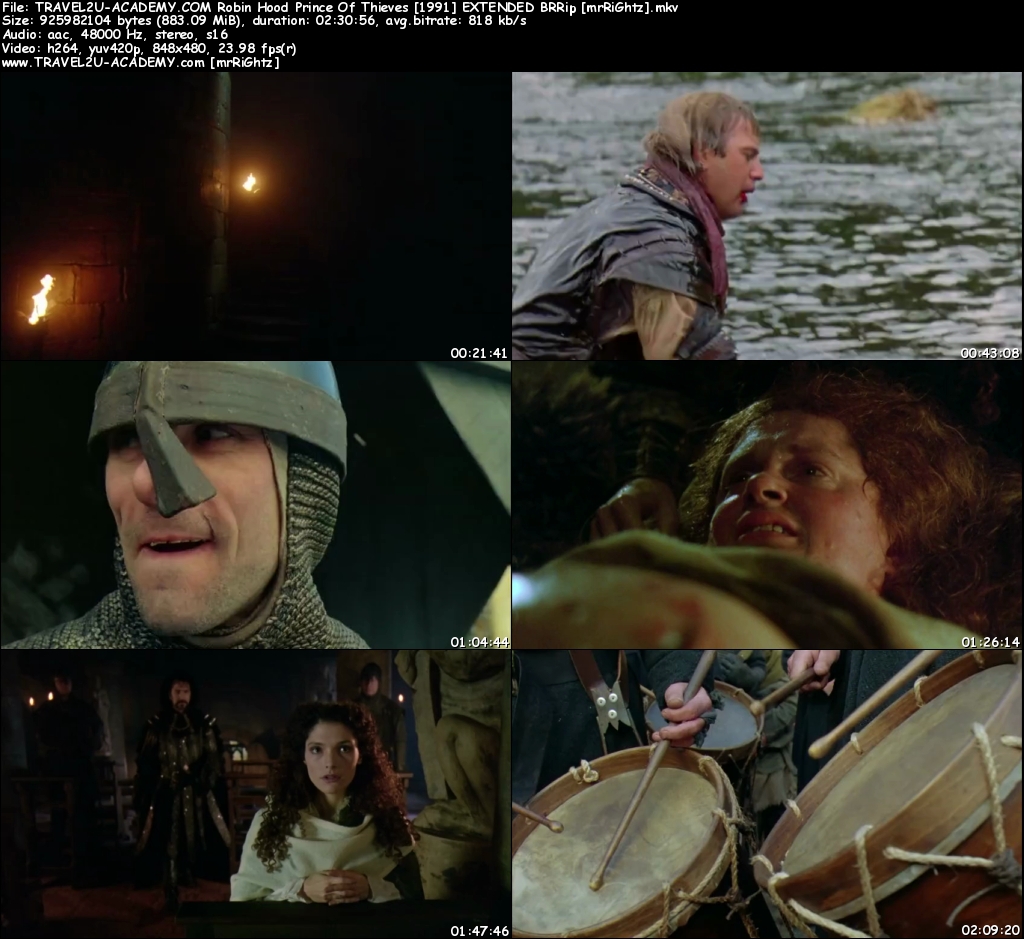 Robin Hood : Prince Of Thieves 1991 EXTENDED BRRip 720p 900MB -T2U - TRAVEL2U-ACADEMY ...