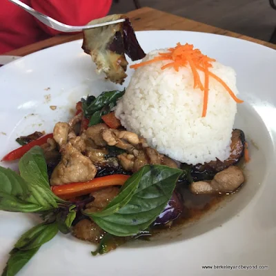 Pad spicy eggplant at Daughter Thai Kitchen in Oakland, California