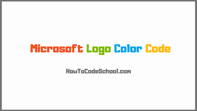 Microsoft Logo Color Code