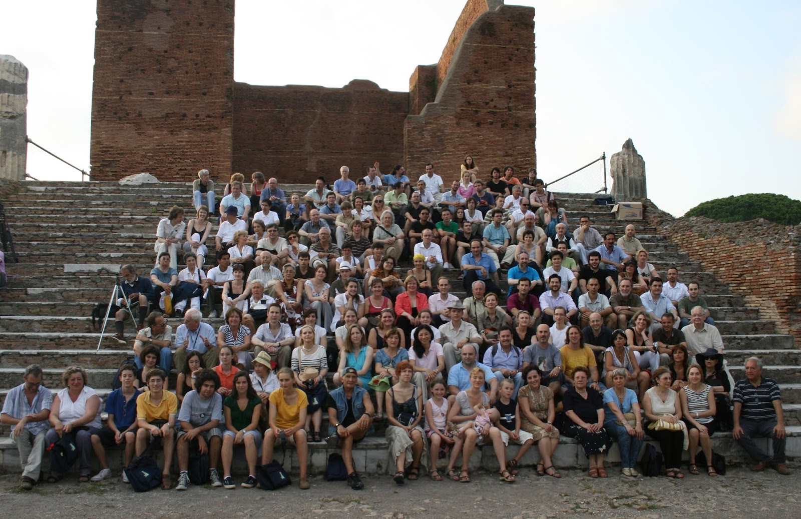 Asistentes al Congreso Monumenta Viaeque en Ostia Antica