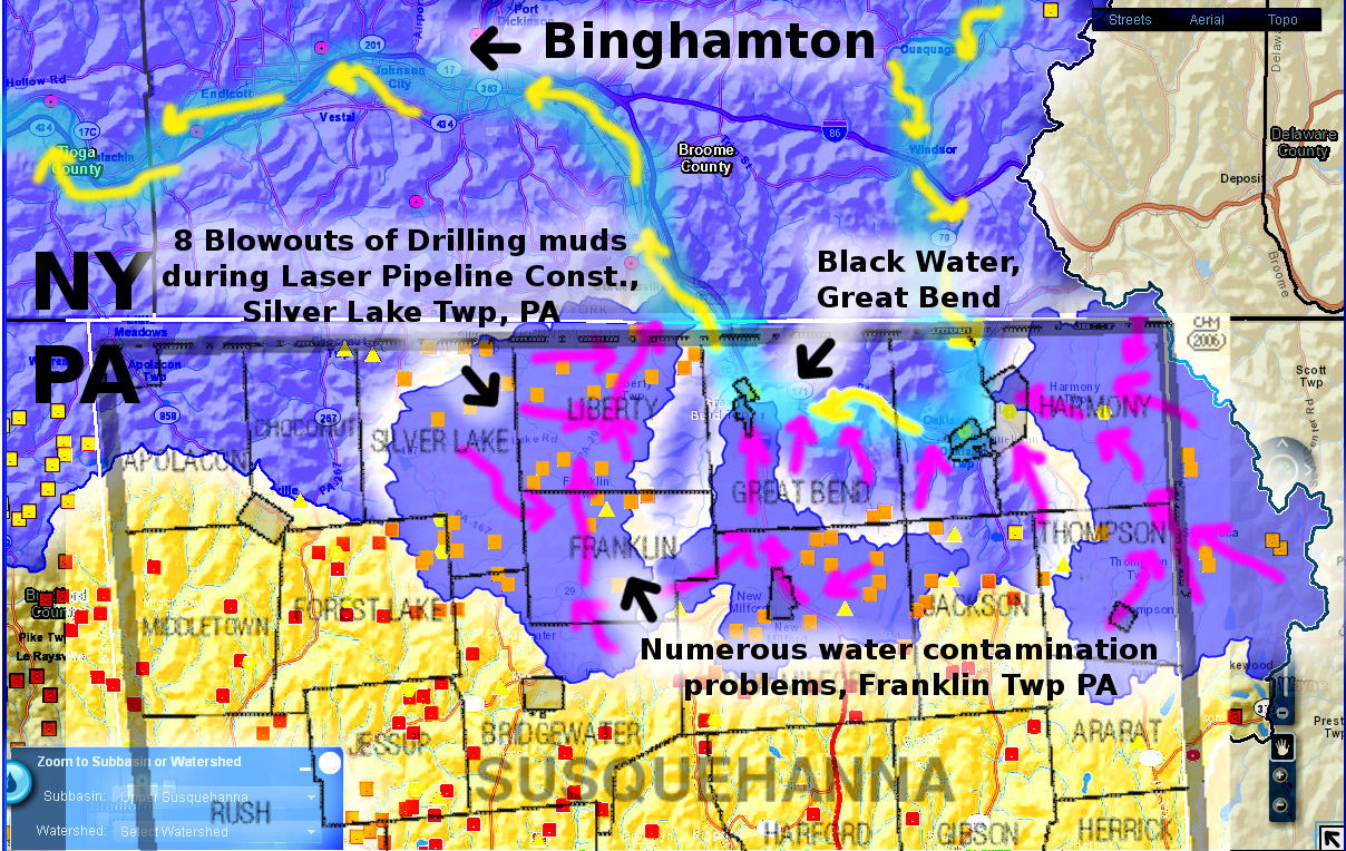 BillHustonBlog Incidents and maps of water contamination incidents upstream of of the City of