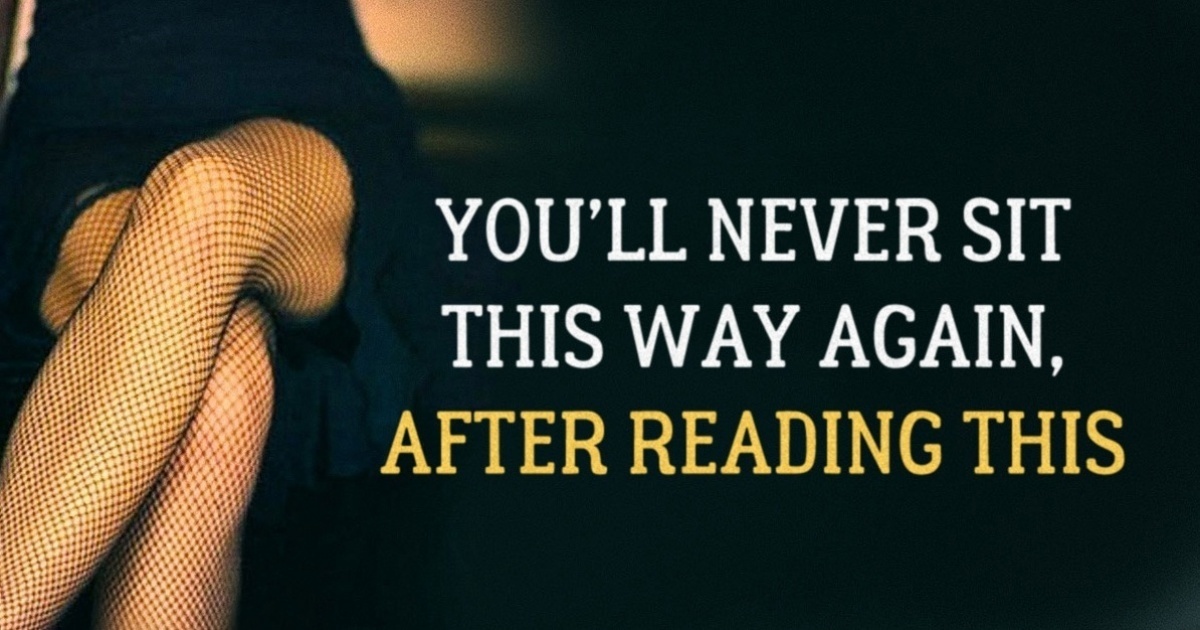 Why you should never cross your legs