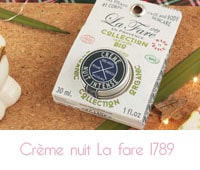 Crème nuit intense La fare 1789 en Provence