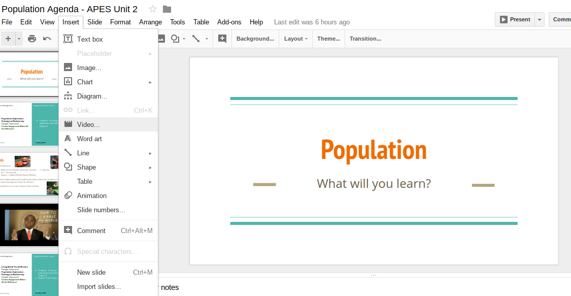 Know Your Why! Video Timer Options in Google Slides