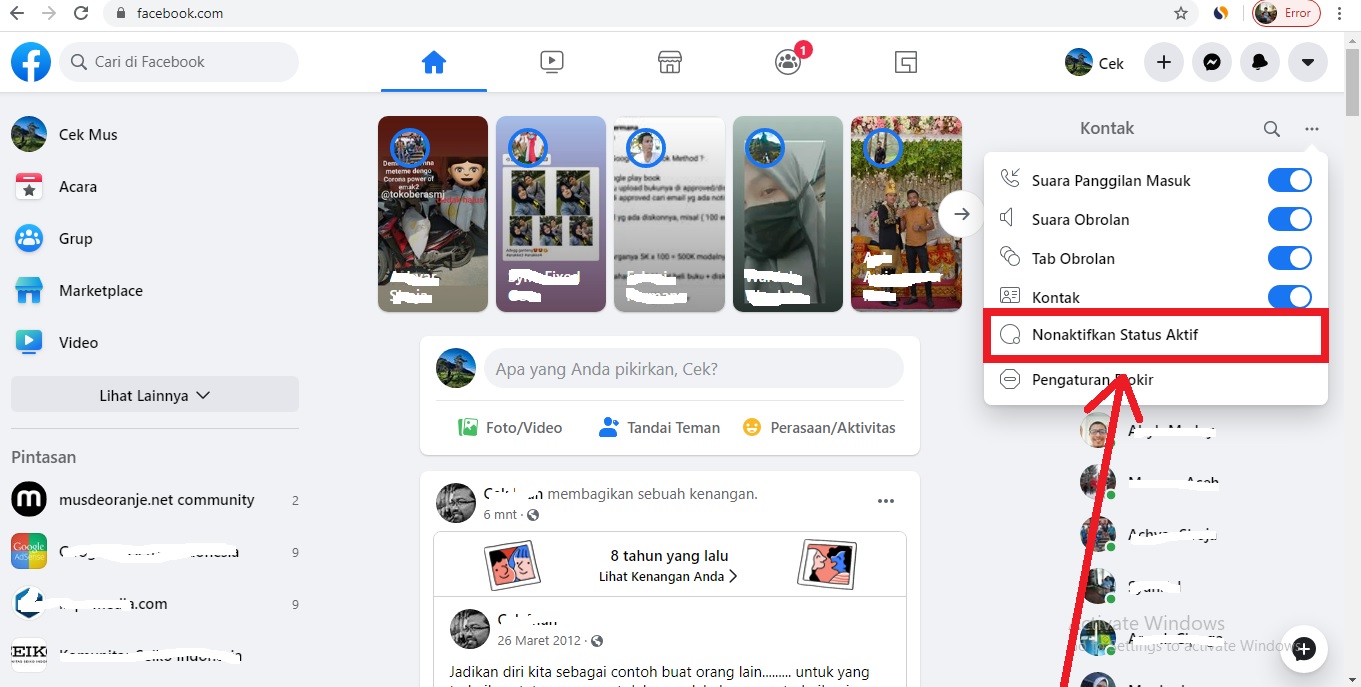 √ Cara Menyembunyikan Status Online Di Facebook - musdeoranje.net