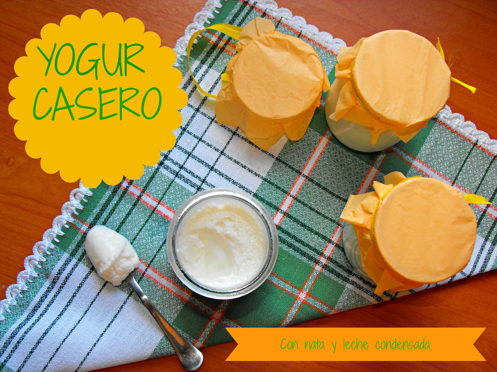 Cocinando dulce y salado Yogur casero en yogurtera con nata y leche