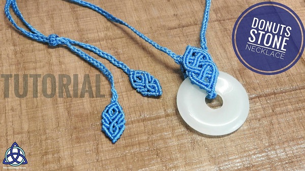 Two Beautiful Macrame Bail Tutorials For Gemstone Donuts Clever Sliding Knot Necklace The Beading Gem S Journal - How To Make A Bail For Donut Pendant
