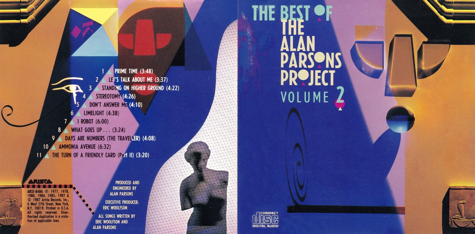 1988 The Best of The Alan Parsons Project Volume 2 The Alan Parsons Project Rockronología