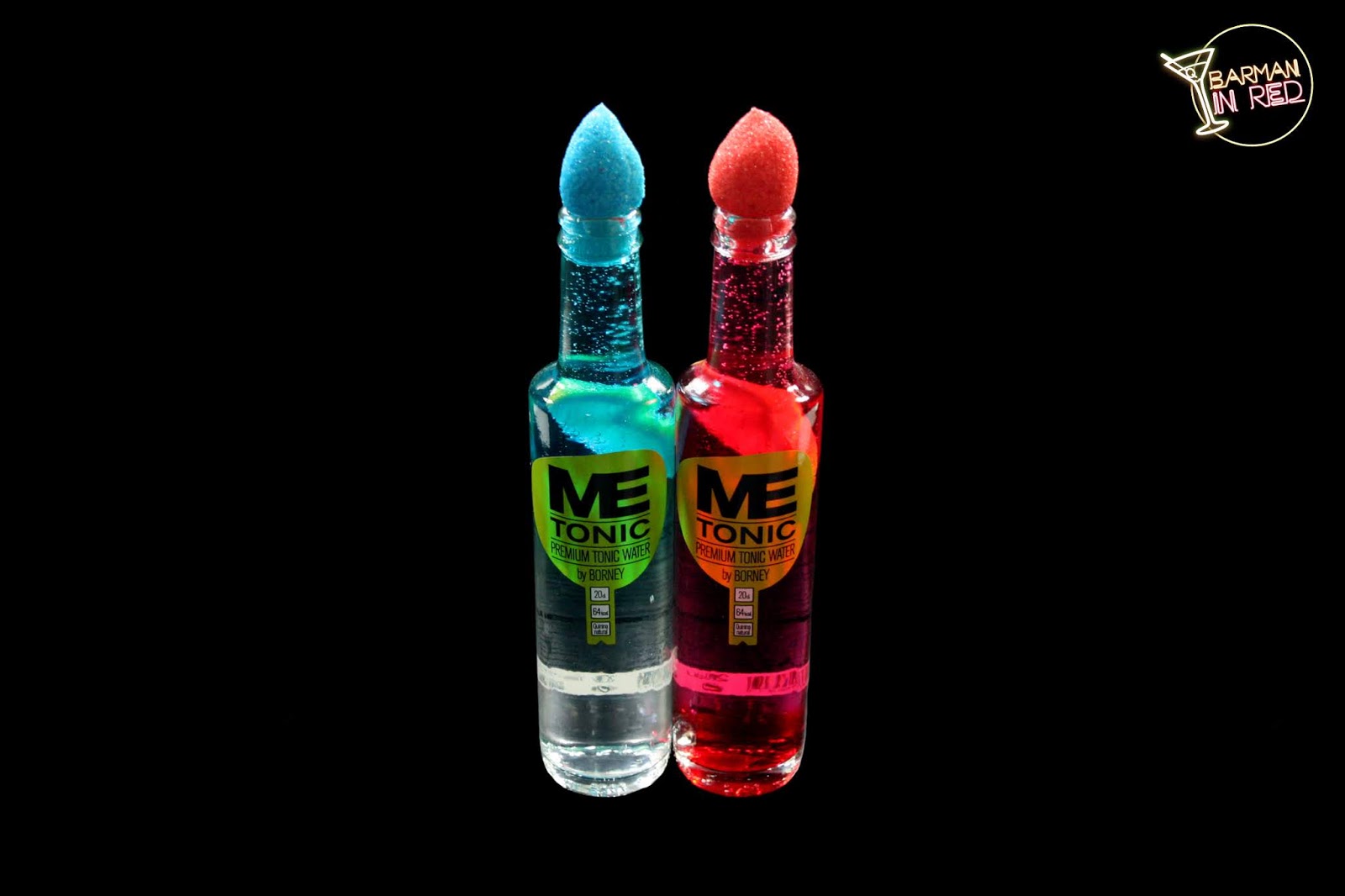 Cocktails Gin Tonic Urban Blue y Red